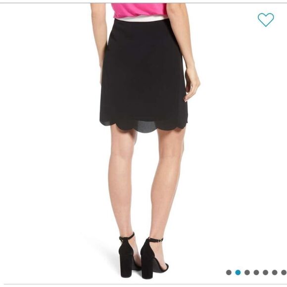 NWT Gibson Daphne Scallop Hem Skirt - Picture 3 of 8